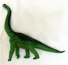 Safari Ltd 1996 Green Brachiosaurus Dinosaur Model 8" Rubber Toy Figure