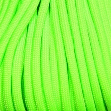 550 Paracord NEON Green 100 FT. USA made & SELLER same day shipping