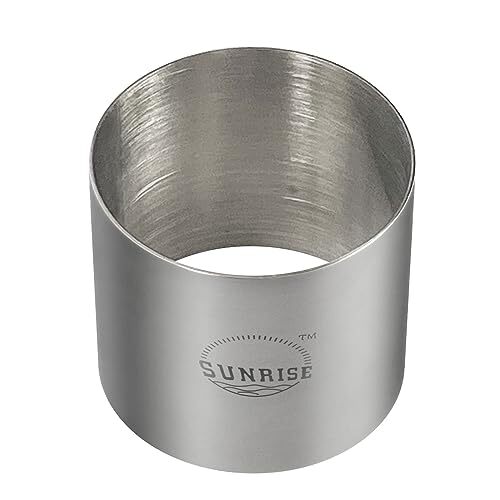 Round Food Ring/ Food Mold/ Food Stacker, Stainless Steel (2 Pieces ...