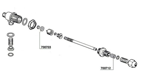 Steam & Water Valve VITON service KIT Astoria, CMA, Leonne, San Marino, Wega - Picture 2 of 4