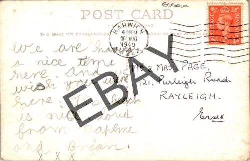 THE BAND ENCLOSURE DOVERCOURT ESSEX 1949 REAL PHOTO POSTCARD - Picture 2 of 2