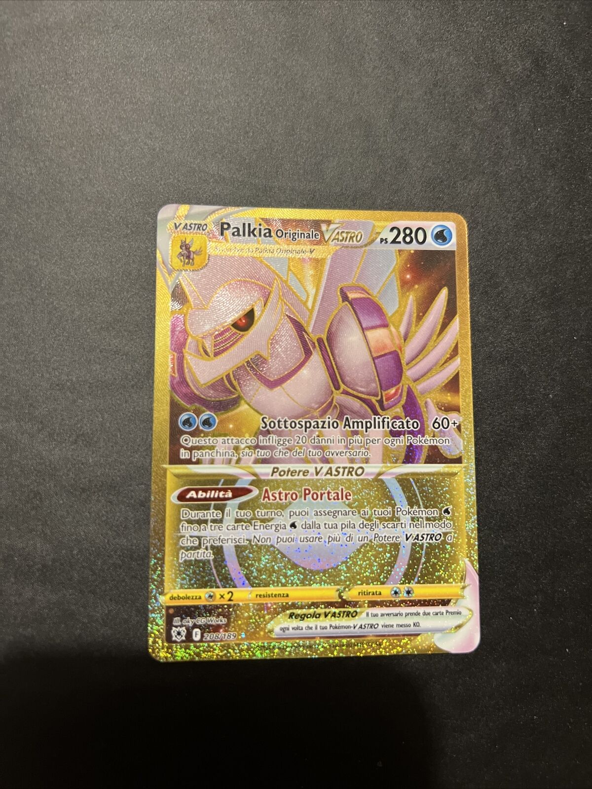 Carta Pokémon Palkia Originale V Astro Gold