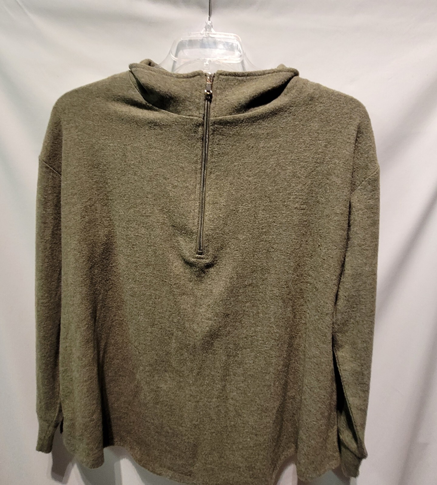 Ruby Road 1/4 Zip Solid Gray Pullover Tunic Women… - image 4