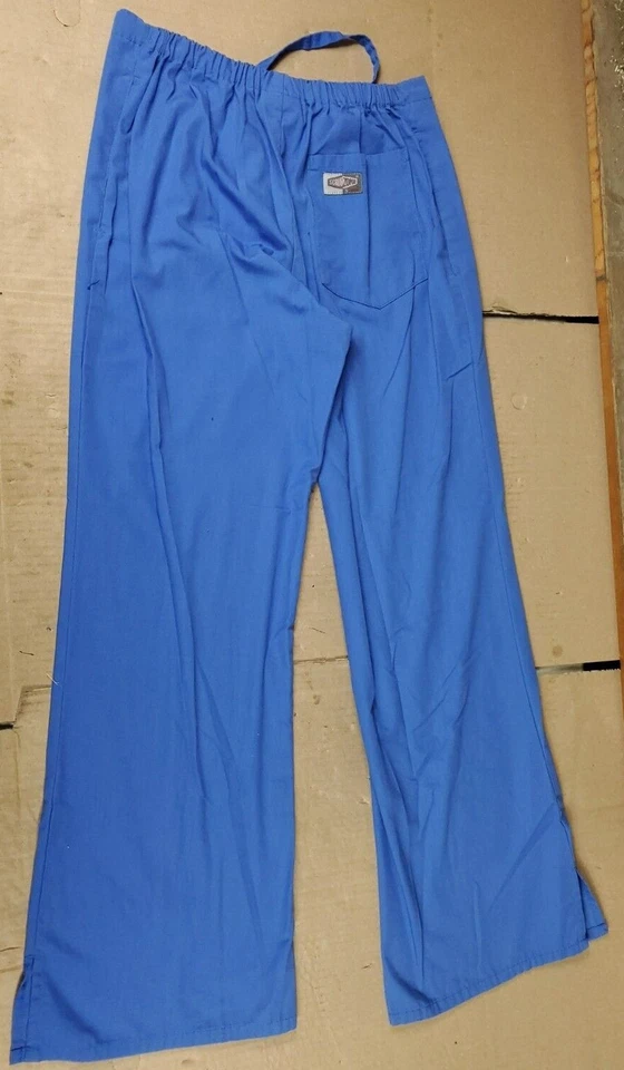 Pantalones Exfoliantes Scrub Zone Azul Para Mujer Cordón Pierna Acampanada Talla S 29L Foto 2 de 4