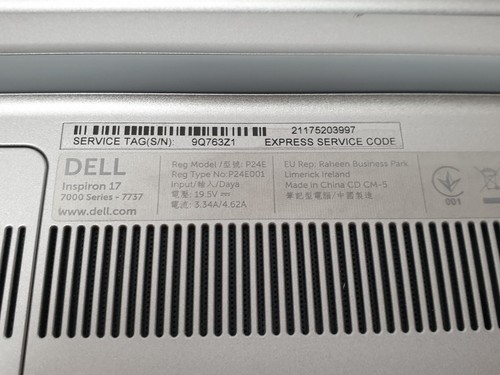 DELL Inspiron 17 7737 i7-4500U 500GB SSD 16GB Notebook Laptop Win.11 17,3" Touch - Bild 16 von 18