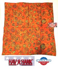 Hav-A-Hank BATIK ORANGE TIE DYE BANDANA Head Neck Wrap Face Mask Scarf Scarves