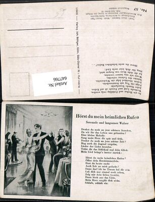 647766,Liedkarte Hörst du mein heimliches Rufen Serenade Gerald Plato