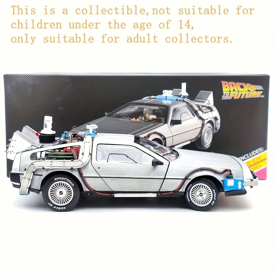 HW 1:18 Elite Back To The Future Time Machine Ultimate Edition BCJ97 Miniature.. - Image 3 of 4