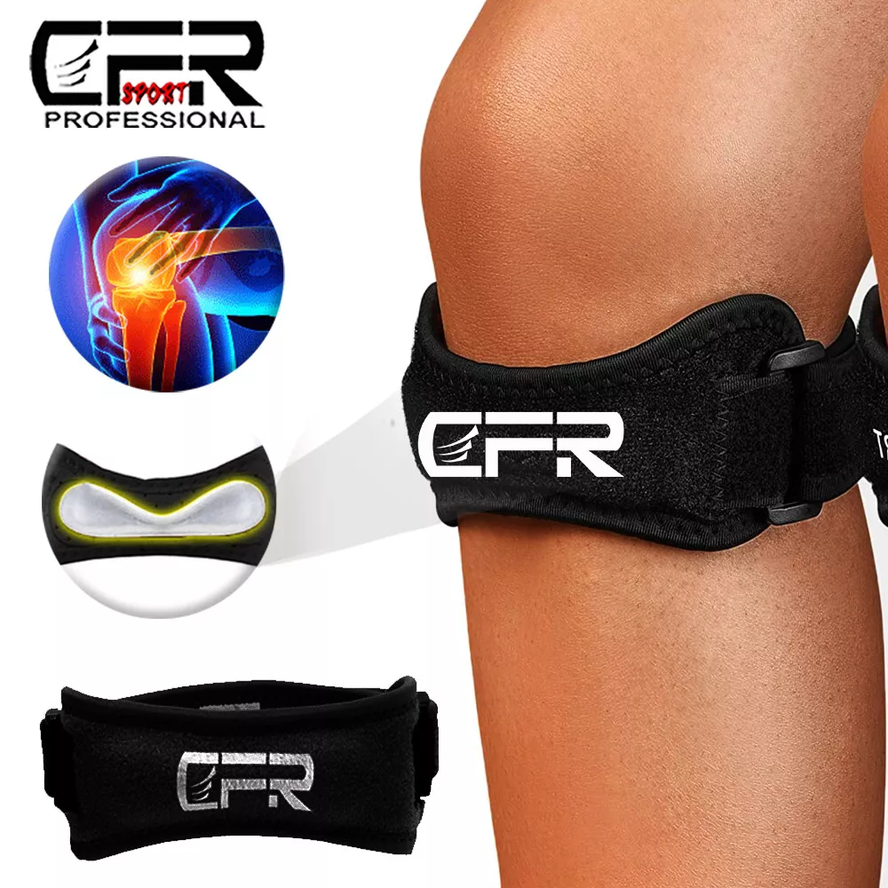 Knee Pain Relief & Patella Stabilizer Knee Strap Brace Support Running  Arthritis