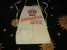 Circa 1940s Barbarossa Beer Change Apron, Red Top Brewing, Cincinnati, Ohio