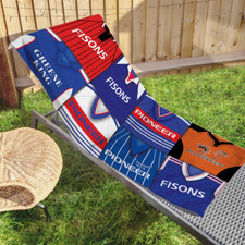 Ipswich Retro Shirt Montage Beach Towel Classic Kits Town Etc Gym Travel Sport