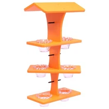 AmishToyBox.com Oriole Bird Feeder - Deluxe Triple Deck Jelly-Cup Oriole...