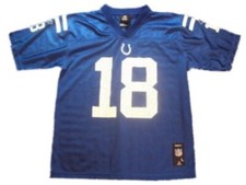 Boy Youth Colts 18 Peyton Manning Football Jersey Size L 14/16