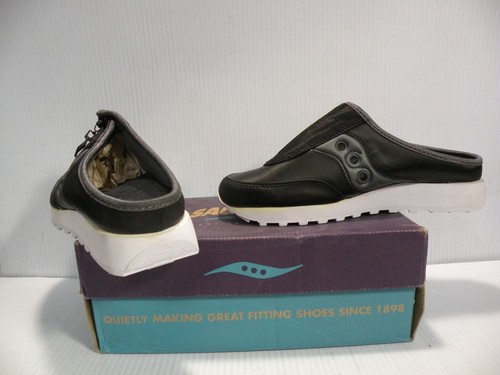SAUCONY JAZZ SLIDE ZIPPER MULE UNISEX MEN SZ 7.5 u003d WOMEN SZ 9 SHOES BLACK  NEW | eBay