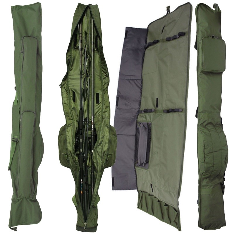 NGT CARP FISHING ROD HOLDALLS 3+3 MADE UP ROD AND REELS QUIVER SLEEVE  HOLDALL