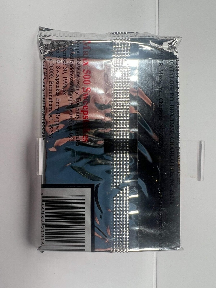 Nascar MAXX Race Cards 1991 Single Card Pack 15 Cards SEALED NEW