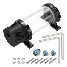 Water Cooling Tank G1/4 Thread 50mm x 140mm Cylinder 1 in 3 Out