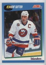 1991-92 Score Canadian Brent Sutter #463 0a4