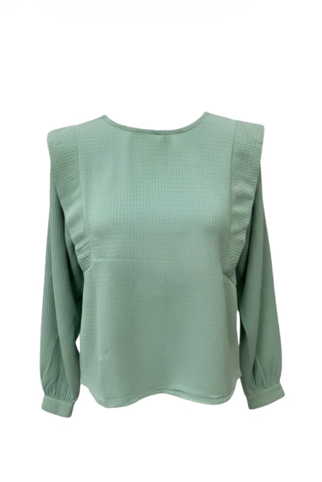 Haut Season vert manches longues femme - Taille M - Photo 1/1