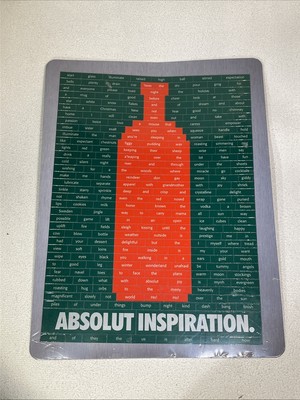 Vintage 1996 Absolute Vodka Inspiration Magnet Set Factory Original Sealed 