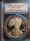 PR70 1991-s DCAM American Silver Eagle PCGS flag Label super rare