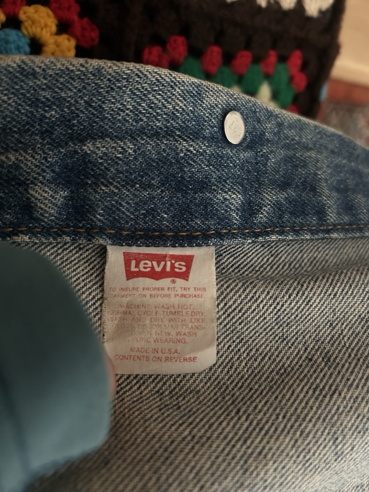 90s Rolling Stones x Levi's denim jacket VOODOO LOUNGE Good condition Rare image 8