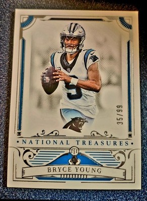 2025 Panini National Treasures Football Bryce Young No. 13 #35/99 Panthers KHH 