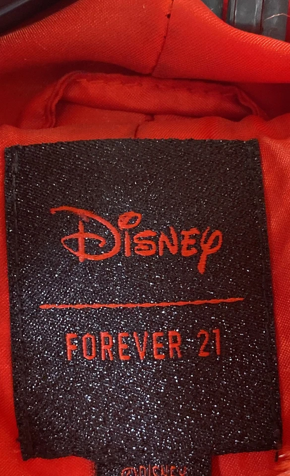 Abrigo de invierno rojo de piel sintética para mujer Disney S Foto 3 de 4