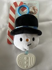 Sunny Days Christmas Snowman Chimes Multi Textures Massage Gums New