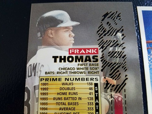 Frank Thomas Chisox 1996 Topps Stadium Club Prime CUTS PROOF RARE WOW (B) - Picture 4 of 4