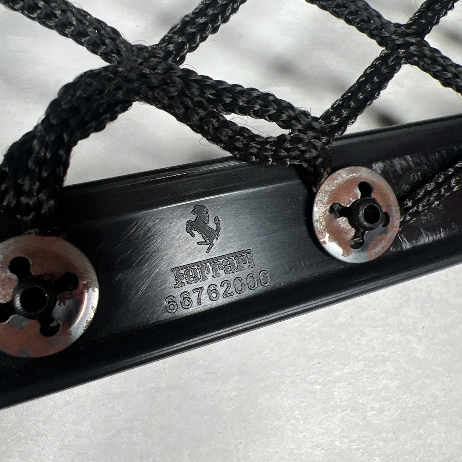 Ferrari 360 Spider Rear Mesh pocket Black P/N 66761900