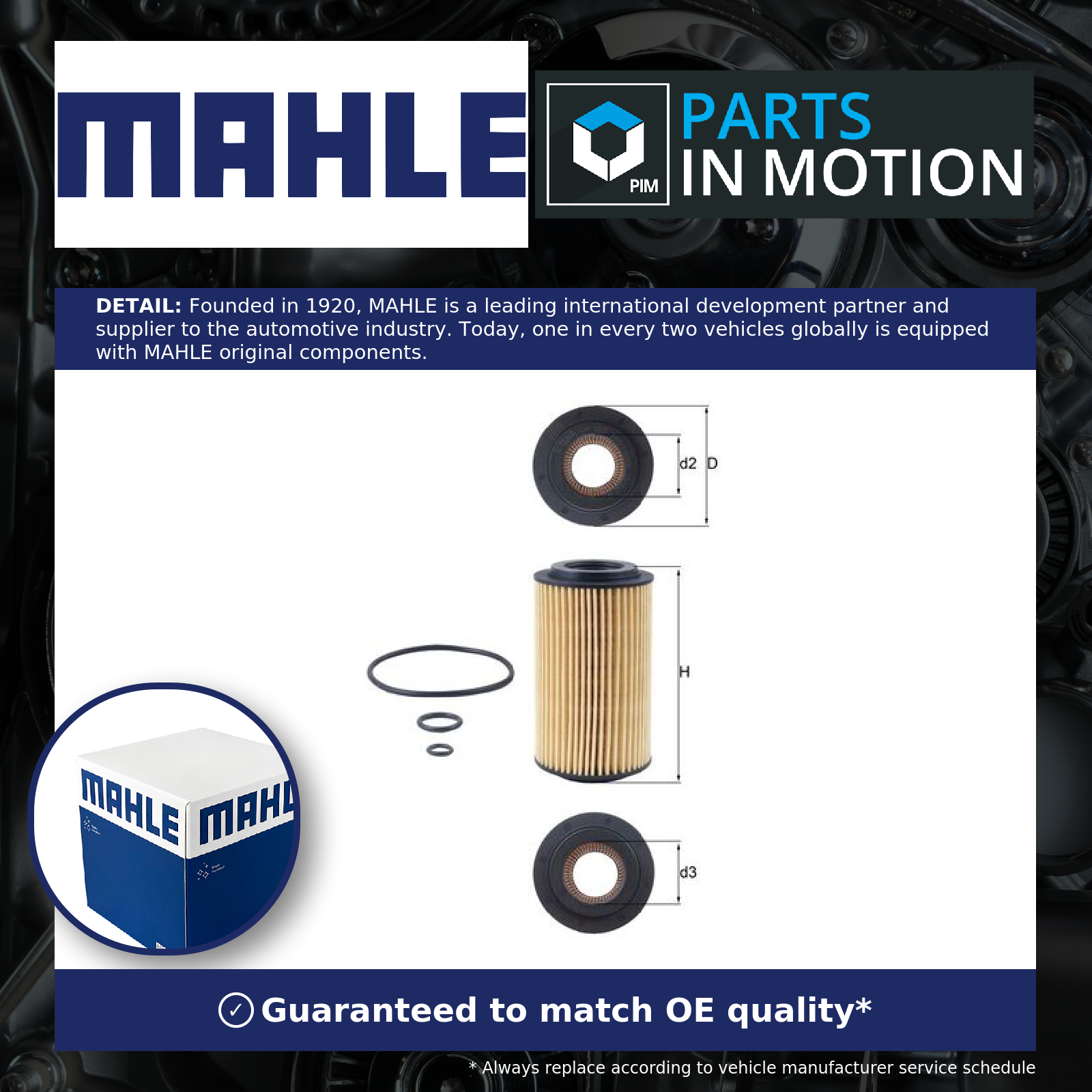 Mahle OX 153D3 Oil Filter - Image 3