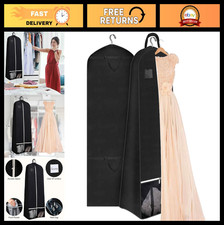 70.9" Travel Garment Bag for Wedding Dresses  Suits, Gusseted Pockets, Accessor
