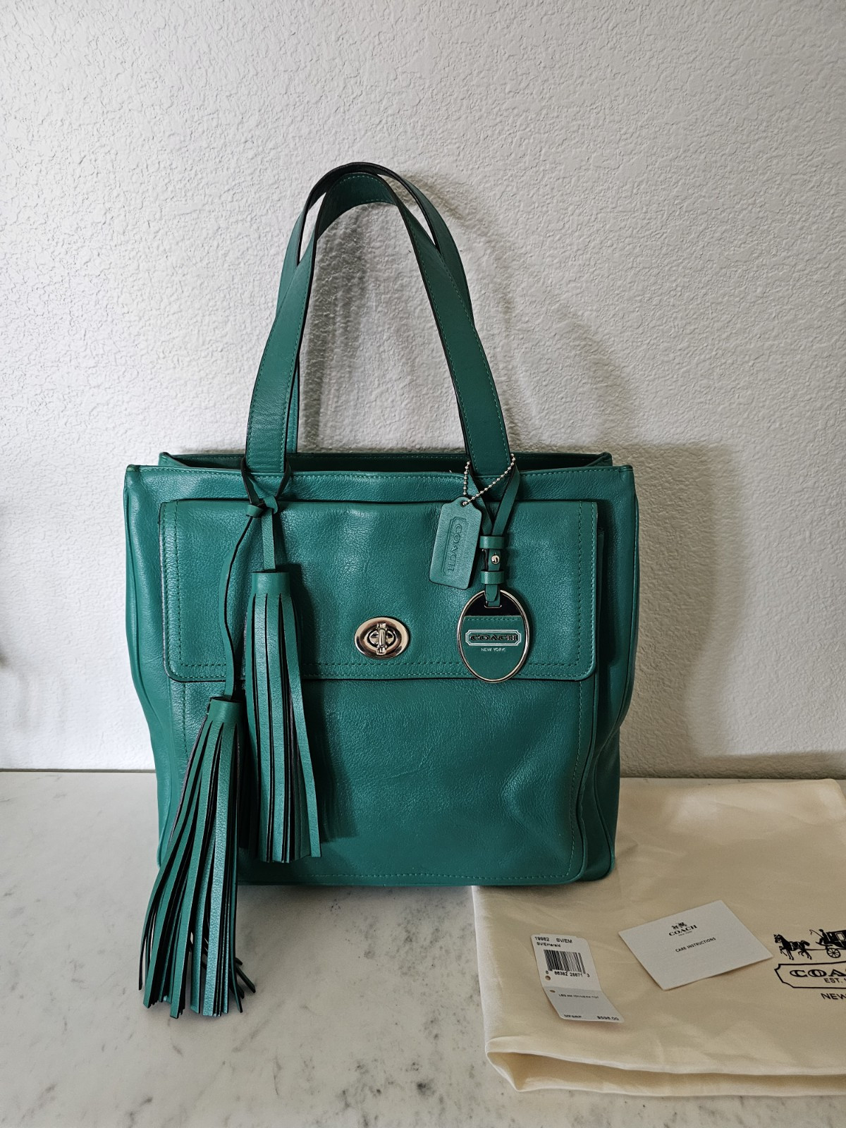 Coach Legacy American Icon Emerald Green Tote w/Dust Bag #19982 | eBay