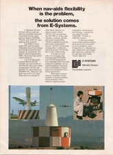 E-Systems 1981 Vintage Print Ad Nav-Aids TACAN VOR/DME Air Force