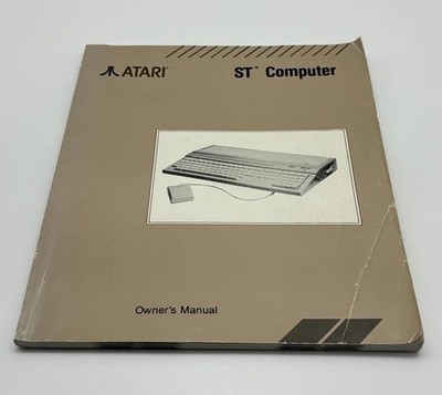 Vintage Atari ST Computer Owner's Manual - Original 1987 User Guide 520ST 1040ST