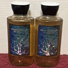 Two Bath  Body Works Wicked Vanilla Woods Body Wash 10 fl oz Vanilla Amberwood