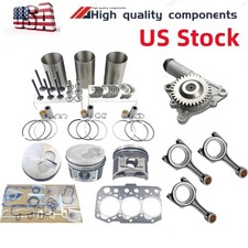 For Yanmar 3tnm74 Engine John Deere 1023e Tractor Rebuild Kit+oil Pump+rod