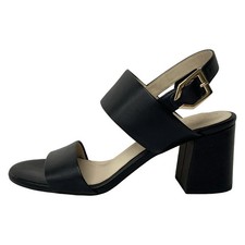 COLE HAAN - Black Leather Women's Sandals