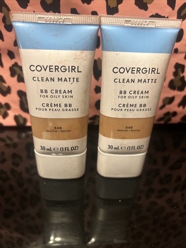 Covergirl 540 Medium Clean Matte 30ml BB Cream For Oily Skin-2Pcs NEW