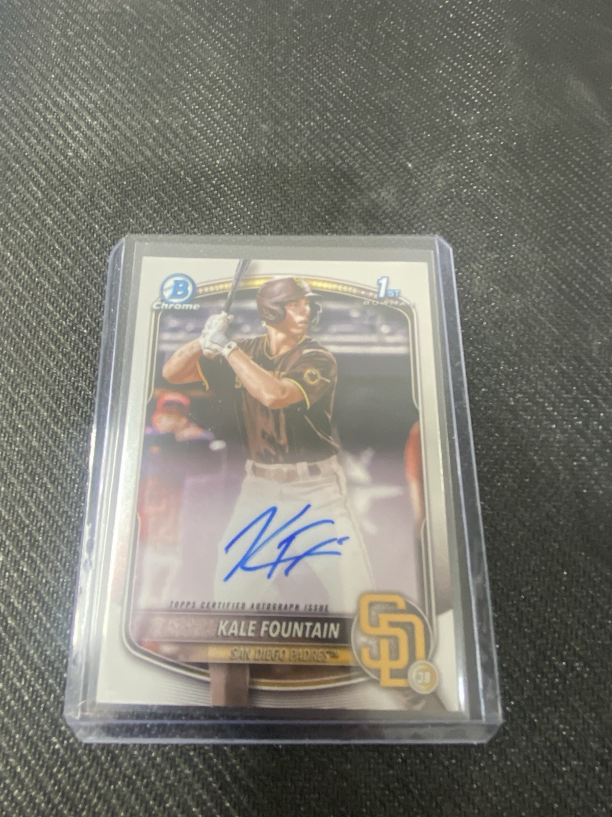 2025 Bowman Chrome Prospect Kale Fountain   #CPA-KFO 1st Bowman Auto Padres