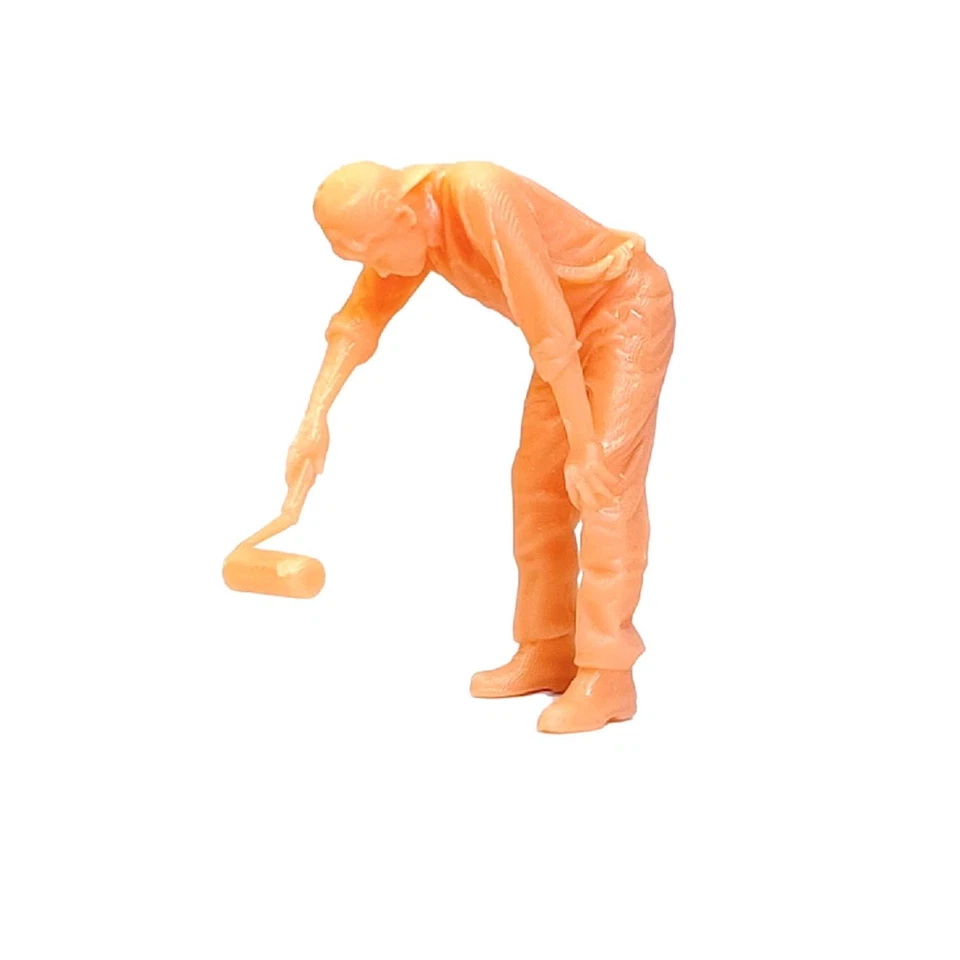 9x Mini 1/64 Resina Pittore Figure Ornamento FAI DA TE Micro Paesaggi Da - Immagine 2 di 4