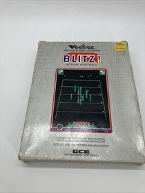Vintage 1982 Blitz! Action Football Vectrex Video Game Cartridge Manual in Box