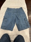 Vintage Wrangler Denim Cargo Shorts Men's Sizes W34 Medium Wash Tech Pocket — photo 7