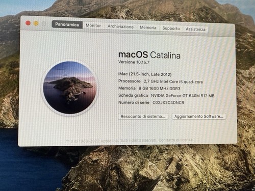 Apple iMac 21,5" All-in-One A1418 i5 2,7GHz 8GB RAM 256GB SSD BJ 2012 - Bild 9 von 9