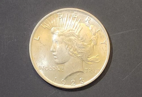 1923 BU UNCIRCULATED SILVER PEACE DOLLAR U.S. MINT FREE SHIP + FREE GIFT