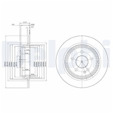 2x Bremsscheibe hinten für Land Rover Freelander 2 L359 Range L538 | 26205095