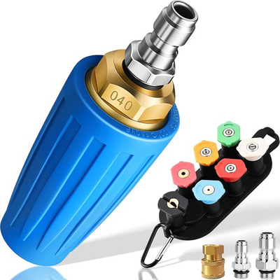 #ad Turbo Nozzle for Pressure Washer 4000 PSI Rotating Turbo Nozzle 1 4quot; Quick C... $35.11