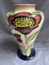 Cobridge Moorcroft Stoneware Vase Corn King 01 Debbie Hancock 10.75" England EUC