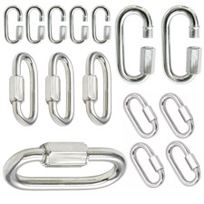 Schnellverschluss-Kettenglied aus verzinktem Stahl mit Schraubverbindung